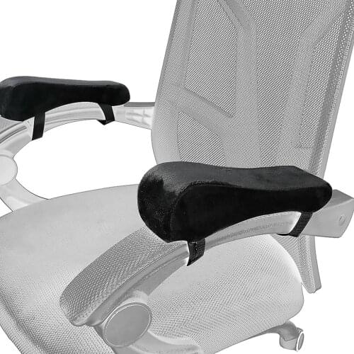 Removable Chair Armrest Pads Home Office Sponge Chair Arm Rest Elbow Pillow Memory Foam Chair Cushion For Pressure Relief 2pcs