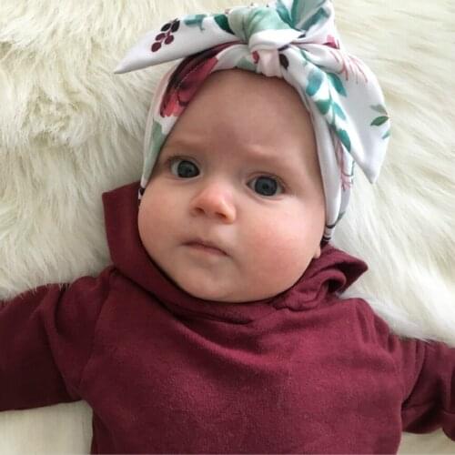 ARLONEET Newborn Baby Indian hat knotted cap Boy Girl Baby Sun Hat Floral Bowknot sleep Cap Toddler Turban Photo Props J0605