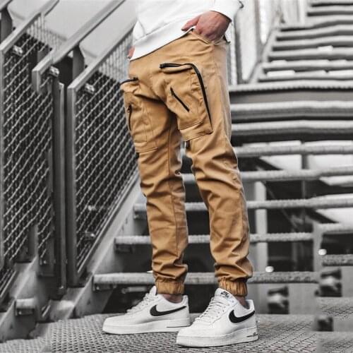 Vintage Patchwork Pockets Cargo Pants For Men 2021 Spring New Fashion Slim Trouser Male Summer Casual Track pants Streetwear 3XL