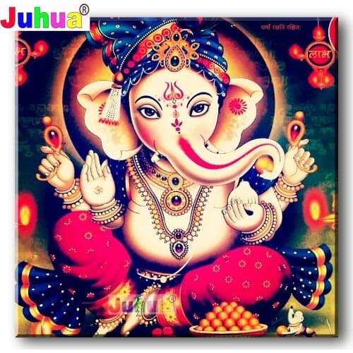 DIY Diamond Painting"Hindus Ganesha "5D Diamond Embroidery puzzle diamond mosaic Picture rhinestone God Of Wealth Gift