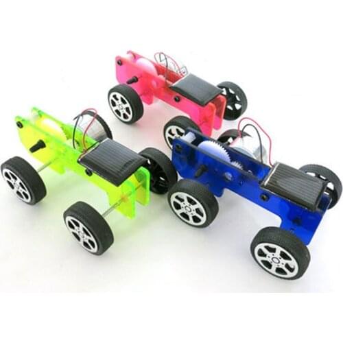 DIY Solar Energy Car Handmade Toys Physical Gizmo Popular Science Toys Kits Solar Energy Assembled Toy For Kids Gift