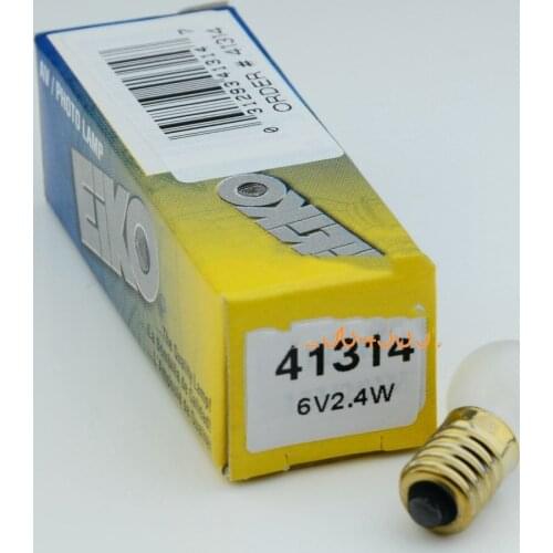 For 2pcs,Eiko 41314 6V 0.4A 2.4W frosted incandescent bulb,ophthalmometer,keratometer,for Topcon OM3 OM4,6V2.4W ophthalmic lamp