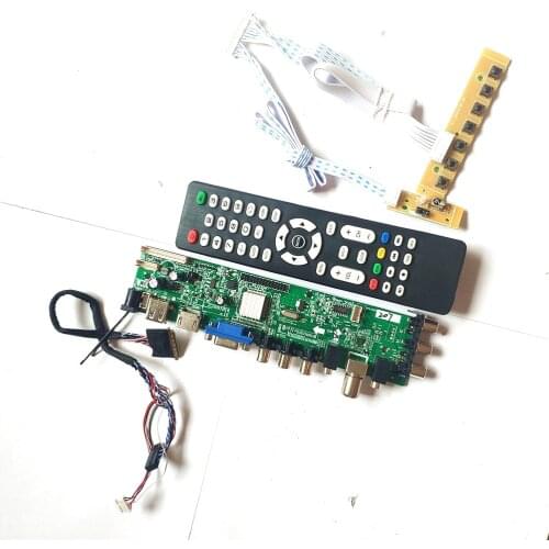 For LP173WD1-TLH2/TLH4/TLH5/TLH6/TLH8 1600*900 HDMI-Compatible VGA USB AV TV 3663 40-Pin LVDS DVB digital LCD Controller board