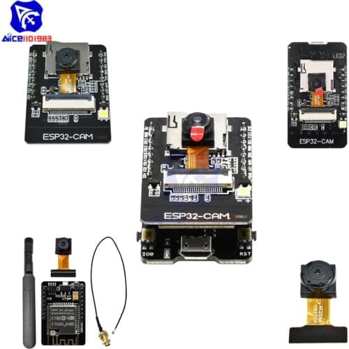 ESP32 Camera ESP32-S Cam Mb/Ch340 Antenna Camera Module Development Kit Board 5v Bluetooth Serial Micro Usb Ov2640 Camera Module