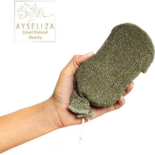 Ayseliza Premium Ramie Bath Sponge Purify Body Unclog Pores Exfoliating Scrubbing Peeling Skin Spa Hotel Hammam Luxury Tools