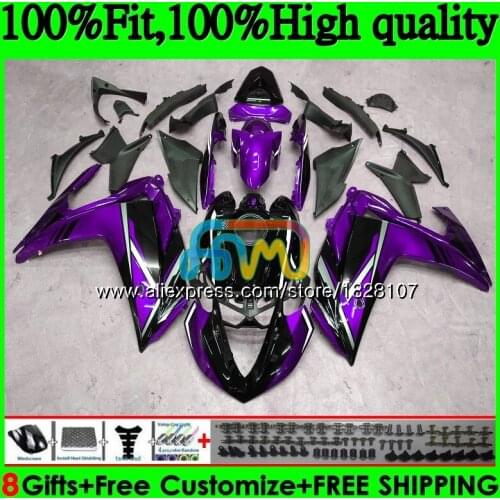 Injection For YAMAHA YZF R3 R25 R 25 YZFR25 14 15 16 17 113BS.164 YZF-R3 YZF-R25 YZFR3 2014 2015 2016 2017 Fairings Purple black