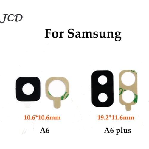 JCD 2pcs/lot Back Rear Camera Glass Lens Cover Replacement glass for Samsung Galaxy A6 A6 plus + A600 A605 A600F A605F