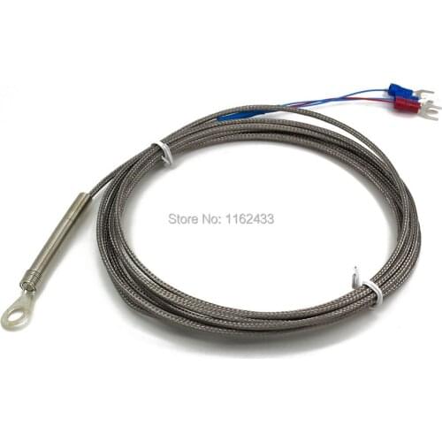 FTARR01 PT100 type 3m metal screening cable 6mm 5mm diameter hole ring head RTD temperature sensor