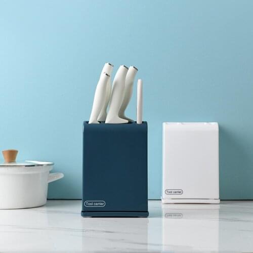 Multifunction Kitchen Utensil Holder Knife Block Silicone Cooking Tool Flatware Organizer Drainer Accessories Spoon Storage Rack