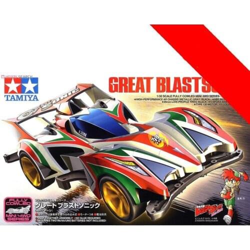 19412/19431/19445/19446 Buster Sonic Premium/Great Blastsonic Car AR Chassis Tamiya Mini 4WD Car Model With Motor