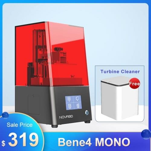 NOVA3D MSLA 3D Printer Bene4 MONO UV Photocuring LCD Resin 3D Printer 6.08 inch 2K Faster Printing Speed 130x80x150mm