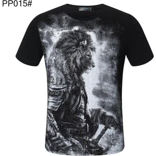 2020 New Fashion T-shirt Men Tops Street Hip-hop Style Men T-shirt Animal Avatar 3D Diamond Printed T-shirt Sports Top PP SKULL