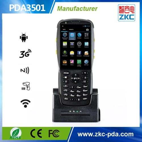 Handheld mobile terminal with nfc & RFID smart card reader support 3G WIFI Bluetooth with charger cradle (PDA3501)