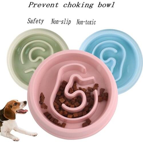 Practical Safety Non-slip Pet Dogs Prevent Choking Dog Prevent Choking Slow Food Pet Bowl Healthy Design Prevent Overeating