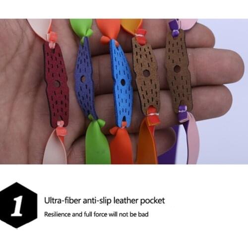 Practical Hunting Sports Natural Latex Catapult Kit Set Slingshot Accessories Slingshot Powerful Elastic Flat Rubber Band