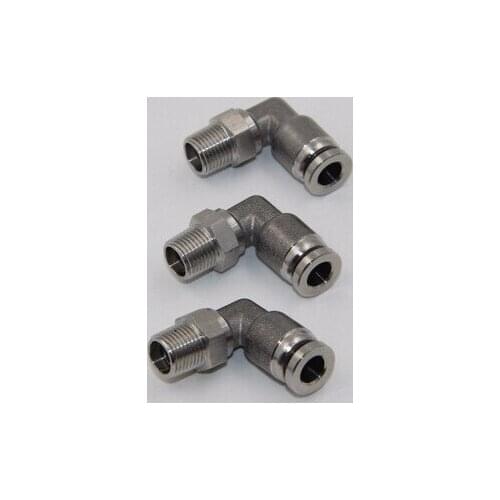 Tube size 16mm-1/4 PT thread pneumatic stainless steel 316 push in swivel elbow fitting