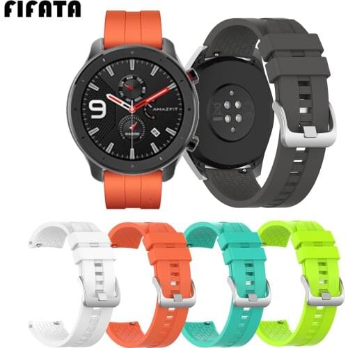 FIFATA 22mm Wrist Strap Band for Huawei Watch GT 46mm/samsung gear s3 sports /Amazfit GTR 47mm smartwatch band