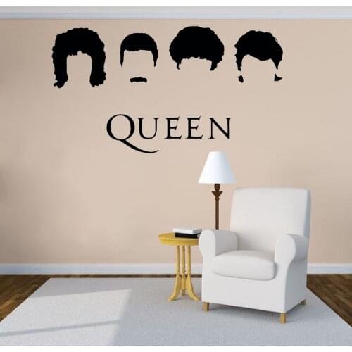 Queen Band Hairstyle Icons Wall Decal Sticker Singer Artist Home Living Room Decoration Removable A002859