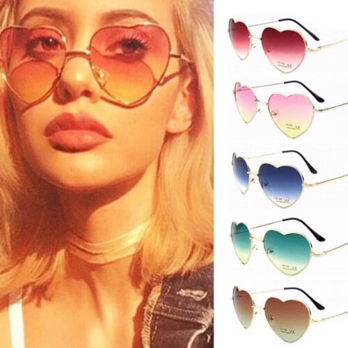 Heart Sun Glasses Universal Mirror Heart Coating Lens Reflective Mirror Lens Outdoor Gradient Goggles Driving Accessories