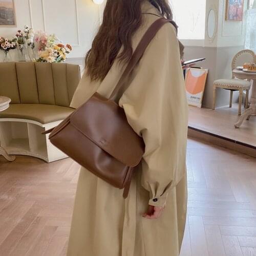 Bag Female 2020 Autumn and Winter New Style Simple Shoulder Bag Mass tong qin bao tuo te bao Casual Versatile Shoulder Bag