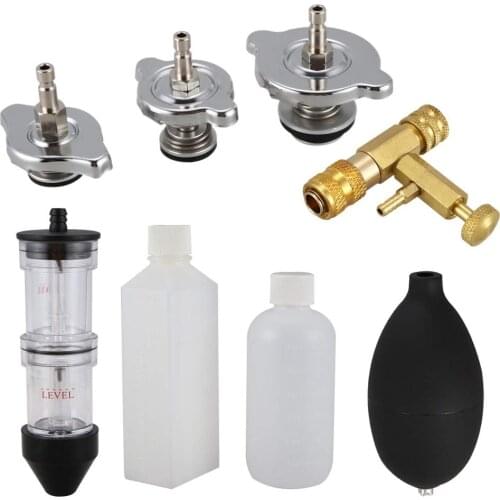 Head Gasket Leak Tester Combustion Leak Detector Cooling System Tester Co2 Gasket Gas Fluid Tool Set