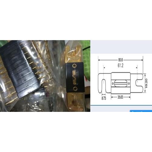 Fork bolt type 300A Car Fuse big Size:80.8*19.2mm, bolt type fuse piece for fork lift truck New and original