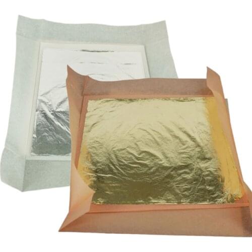 Chinese 5000pcs/box Imitation Gold Leaf 16*16CM for Buddha and furniture Craft gilding foil copper leaf