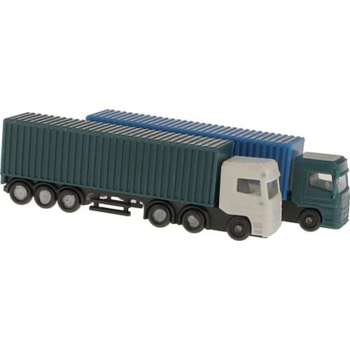 1: 150 Scale Plastic Truck Tractor Container Truck Model Plays Landscape Map