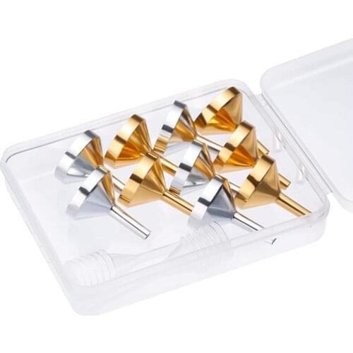 10 Pack Small Metal Funnels with 2 Pcs Mini Pipette For Filling Small Mini Bottles Containers Atomizers Essential Oil Perfume