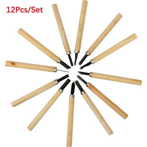 12pcs Woodcut Knife Scorper Wood Carving Tools Woodworking Hobby Arts Craft Nicking Cutter Graver Scalpel Multi DIY Hand Tool