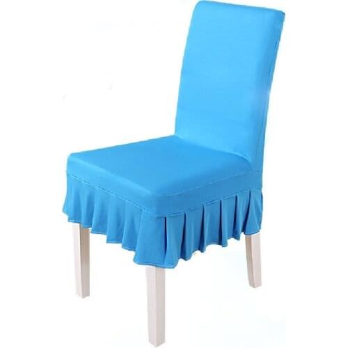 2019 Colorful Elastic Fabric Chair Cover Spandex Stretch Chair Protector Universal Slipcover Dining Chair Covers For Wedding