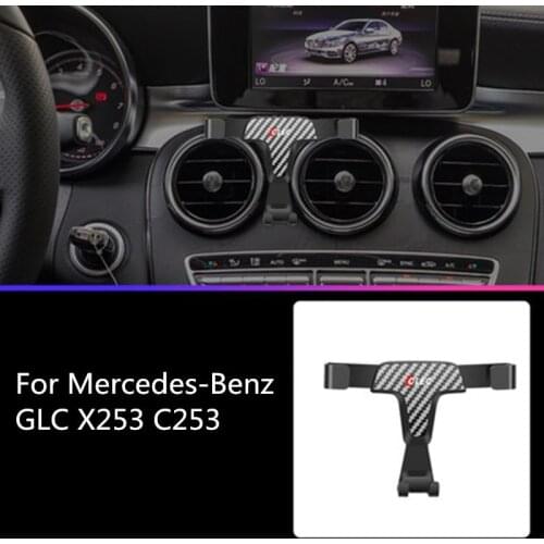 For Mercedes-Benz GLC-Class X253 C253 2015-2019 Auto Smart Cell Hand Phone Holder Air Vent Cradle Mount Stand Accessories