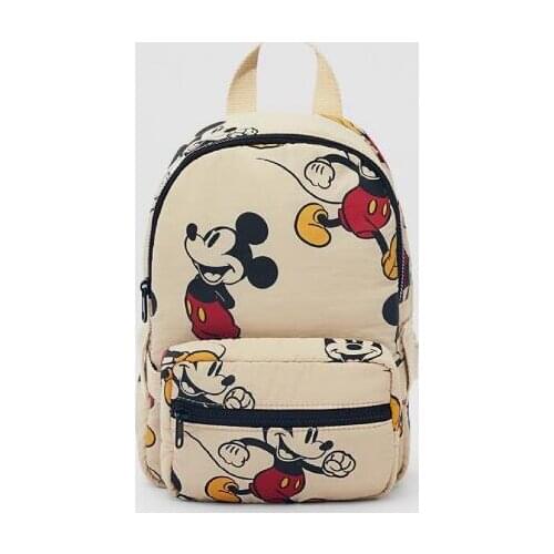 Disney new childrens backpack girl cartoon Minnie mouse bag kindergarten small school bag book bag canvas backpack