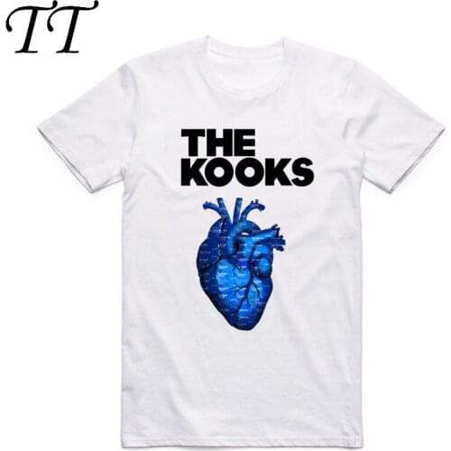 Asian Size Men And Women Print British Punk Rock Music Band THE KOOKS T-shirt O-Neck Short Sleeves T-shirt HCP4037