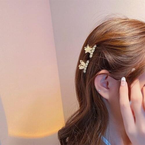 Trendy Delicate Pearl Hair Claw for Women Small Simplicity Headwear Female Mini Hair Accessories Fashion Elegant Bangs Hair Pins