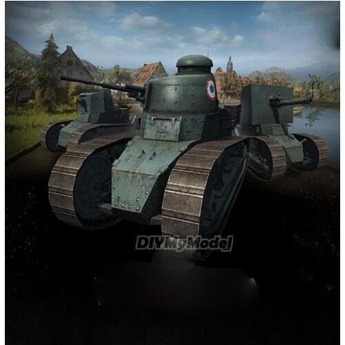 DIYMyModeI No.12 (FT FTAC FT75BS) DIY Handcraft Paper Model KIT Handmade Toy Puzzles Gift Movie props