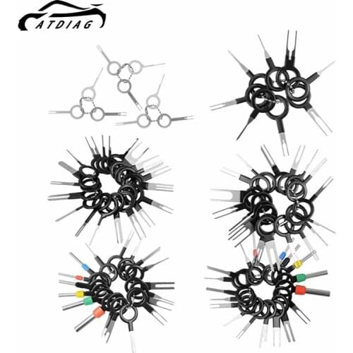 59/76/91Pcs Car Terminal Removal Kit Wiring Crimp Connector Pin Extractor Puller Terminal Ejector Plug Repair Pin Tool