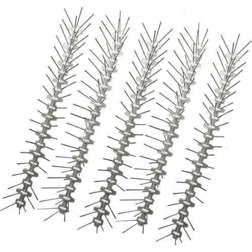 Plastic Repeller Bird And Pigeon Spikes Deterrent Anti Bird Stainless Steel Spike Strip Bird Scarer Repeller Orchard Protection