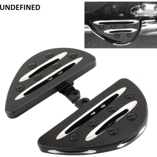 Motorcycle Foot Pegs Floorboard Black CNC Cut Footrest Pedal for Harley Sportster XL883 XL1200 Touring Road King Dyna Fat Bob