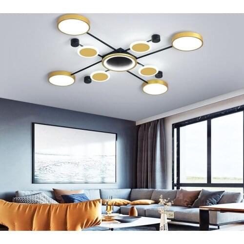 Nordic Living Room Ceiling Light Led Gold Light Luxury High-End Hall Lamps Bedroom Lights Modern Simple Lights