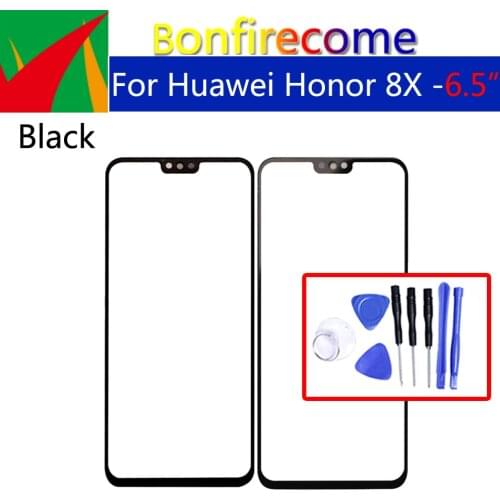 6.5"For Huawei Honor 8X Touch Screen Front Outer Glass Lens For Honor 8X LCD Glass Replacement