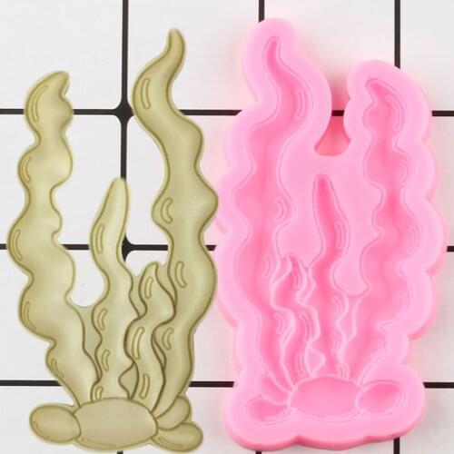 Seaweed Silicone Molds Coral Cake Border Fondant Mold Cake Decorating Tools Cupcake Candy Resin Clay Chocolate Gumpaste Moulds