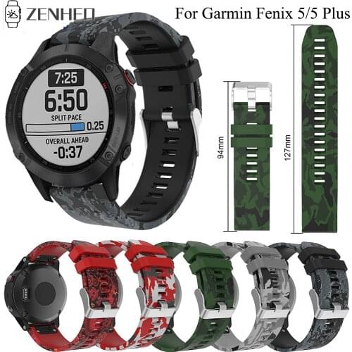 Silicone Strap For Garmin Fenix 5 Quick Release Easy Fit Wristband Printed Flower Watchband For Garmin Forerunne 935 Watch Band