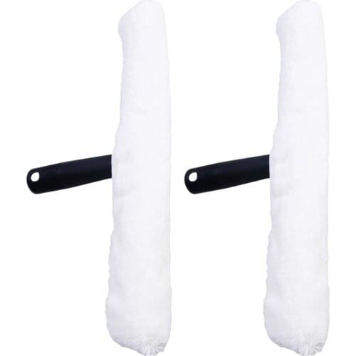 1pc Washing Squeegee Head Replacement Water Applicator Window Washer Cleaning Squeegee Accessory with 1pc Detachable Sleeve