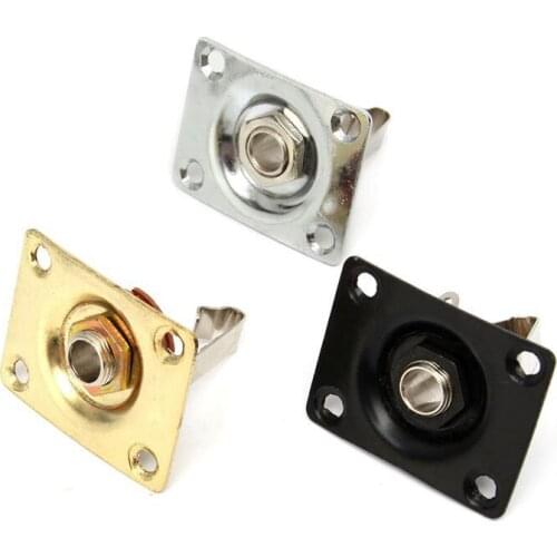 Square Jack Output Plates Cover Guitar Bass Jack Socket Rectangular Dented for Electric Guitar Parts Accessories Replacement