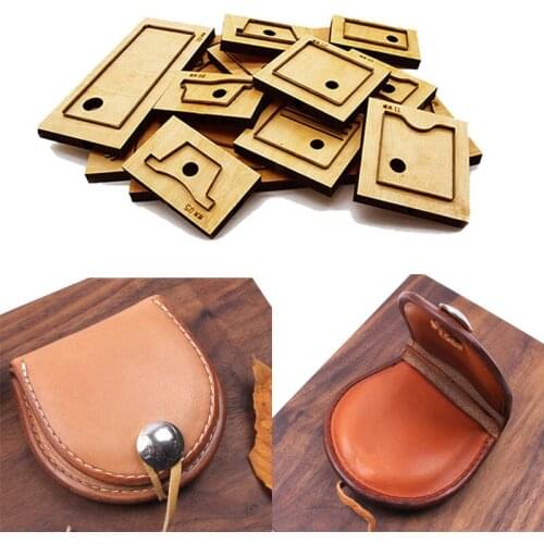 Japan Steel Blade Rule Die Cut Steel Punch Coin Bag Cutting Mold Wood Dies for Leather Cutter for Leather Crafts 110x105mm