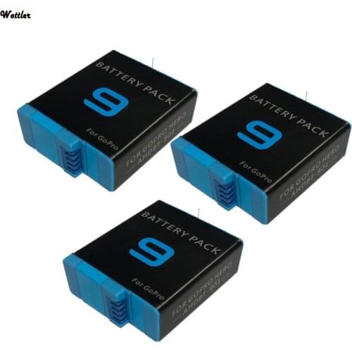 For GoPro Hero 9 Battery Charger 1750mAh Li-ion Batteries For Go Pro Hero 9 AHDBT-901 Li-ion Batterie