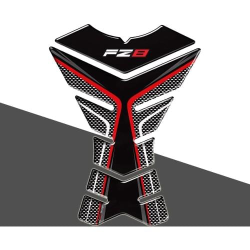 3D Carbon-look Motorcycle Tank Pad Protector Decal Stickers Case for Yamaha FZ8 Fazer FZ 8 Tank