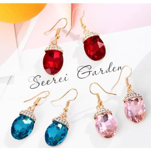 Hesiod Exquisite Water Drop Clear Crystal Earrings Women Zirconia Dangle Earring Fashion Jewelry Valentines Day Gift Pendientes