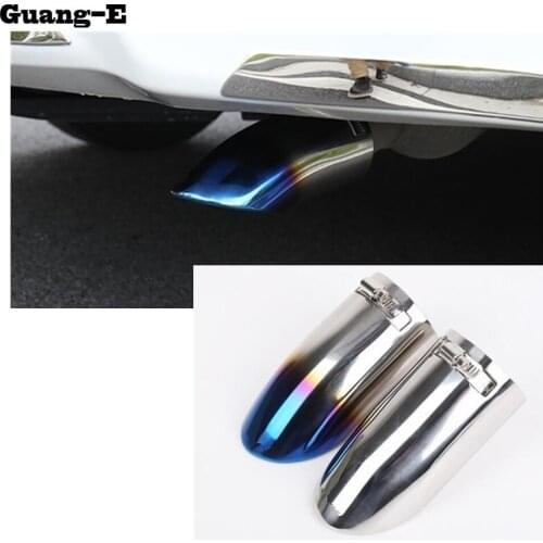 Car Muffler Exterior End Tail Pipe Dedicate Stainless Steel Exhaust Tip Tail Outlet 1pcs For Toyota Corolla Altis 2014 2015 2016